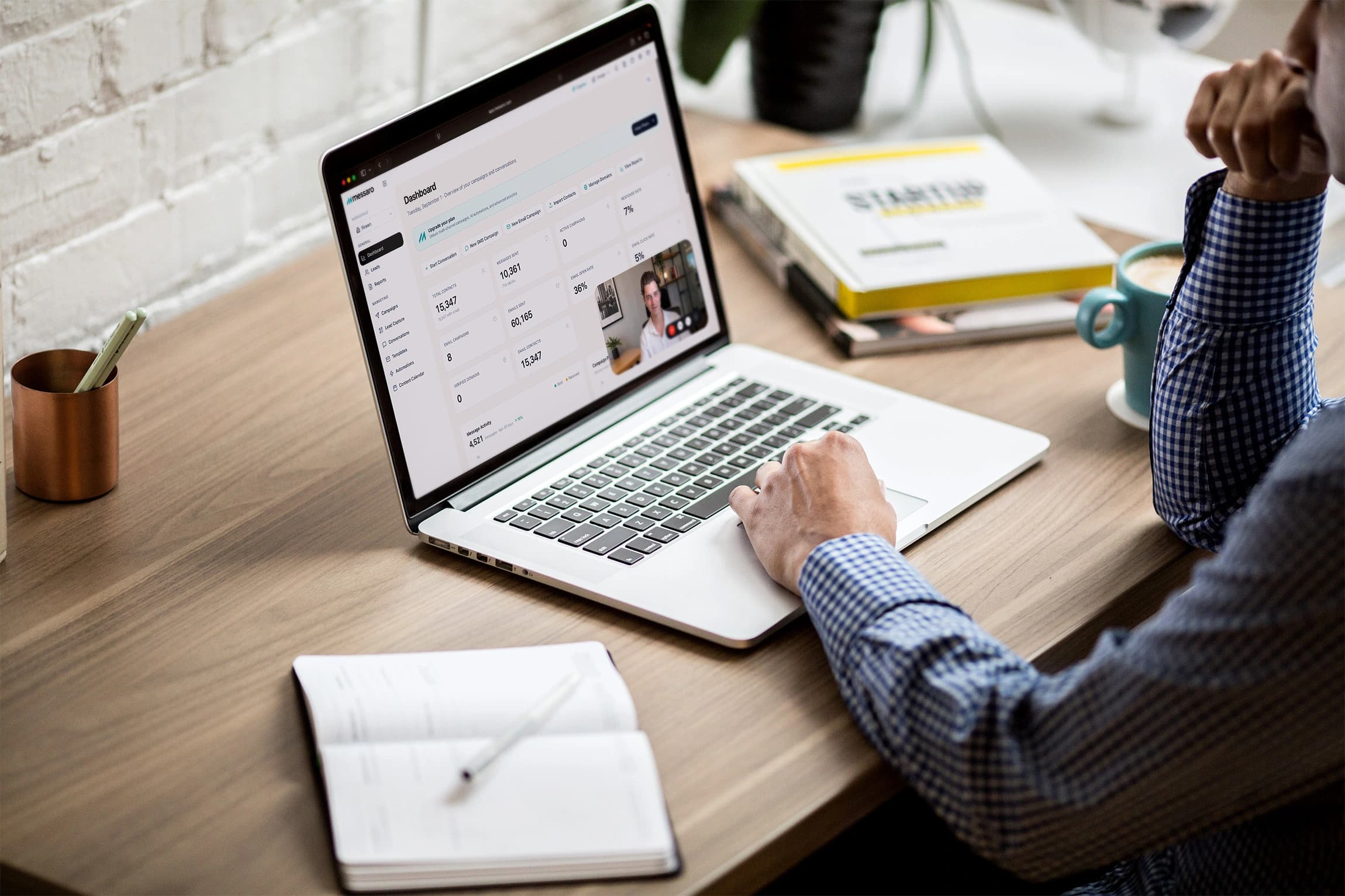 A Messaro specialist reviewing a migration setup