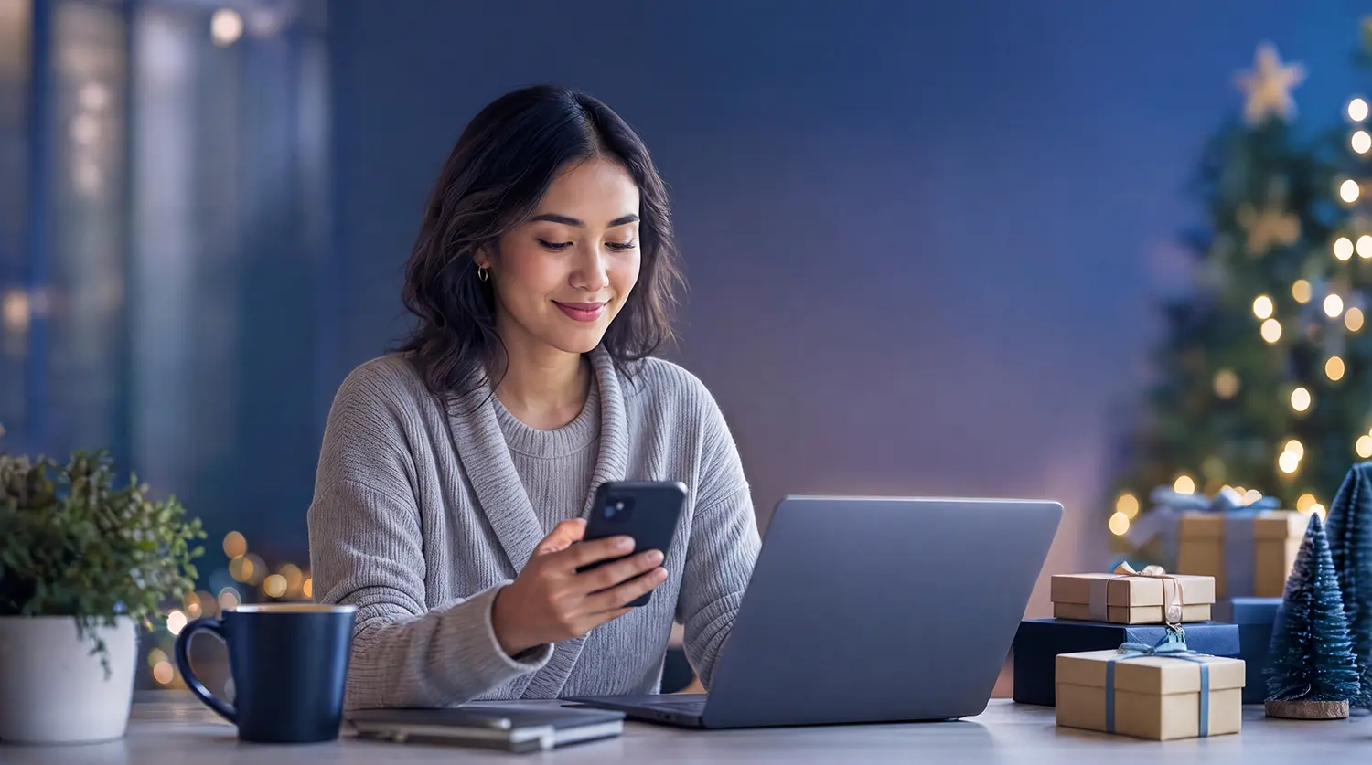 Illustration representing email and SMS marketing trends, automation, personalization, and connected customer communication in 2027